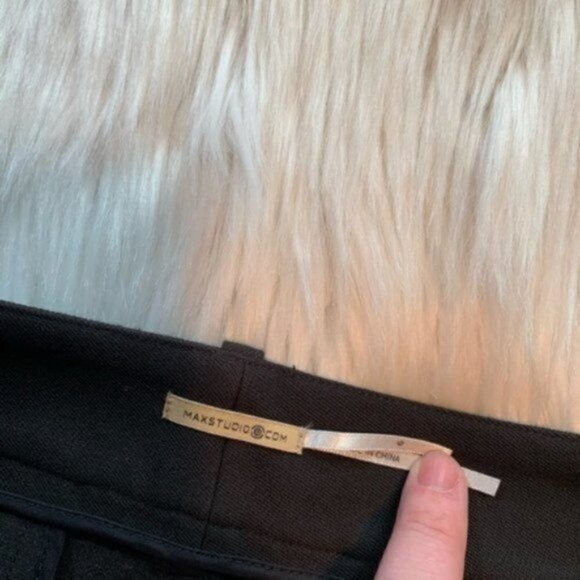 Max Studio Above Knee Pencil Skirt Solid Black - Picture 5 of 9